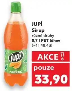 Kaufland JUPÍ Sirup nabídka