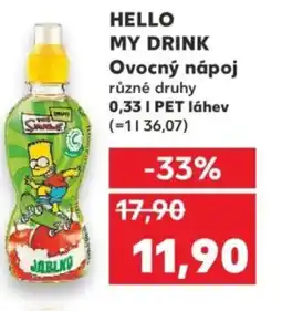 Kaufland HELLO MY DRINK Ovocný nápoj nabídka