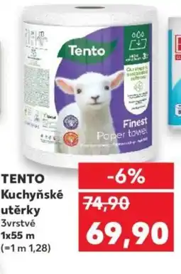 Kaufland TENTO Kuchyňské utěrky nabídka