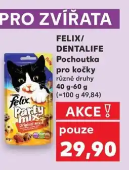 Kaufland Felix/ Dentalife Pochoutka pro kočky nabídka