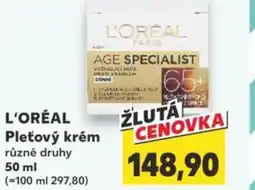 Kaufland L'ORÉAL Pleťový krém nabídka