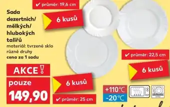 Kaufland Sada dezertních/ mělkých/ hlubokých talířů nabídka