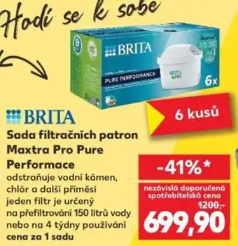 Kaufland BRITA Sada filtračních patron Maxtra Pro Pure Performace nabídka