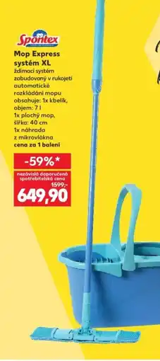 Kaufland Spontex Mop Express systém XL nabídka