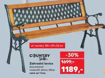 Kaufland Zahradní lavice nabídka