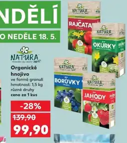 Kaufland NATURA Organické hnojivo nabídka