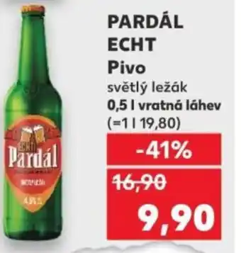 Kaufland PARDÁL Echt Pivo nabídka