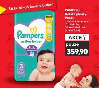 Kaufland PAMPERS Dětské plenky/ Pants nabídka