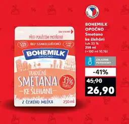 Kaufland BOHEMILK Opočno Smetana ke šlehání nabídka