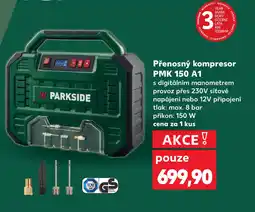 Kaufland PARKSIDE Přenosný kompresor PMK 150 A1 nabídka