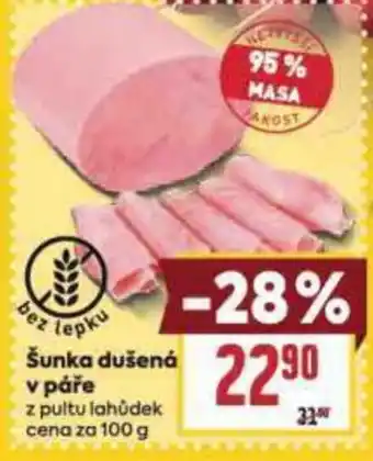 Billa Šunka dušená v páře nabídka