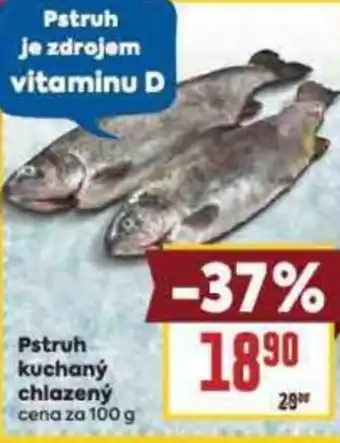 Billa Pstruh kuchaný chlazený nabídka