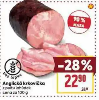 Billa Anglická krkovička nabídka
