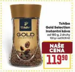 Billa Tchibo Gold Selection Instantni kava nabídka