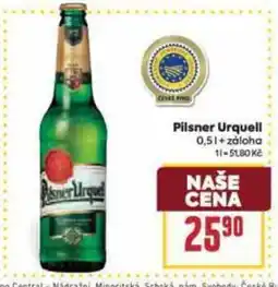 Billa Pilsner Urquell nabídka