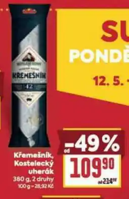 Billa Křemešnik, Kostelecký uherák nabídka