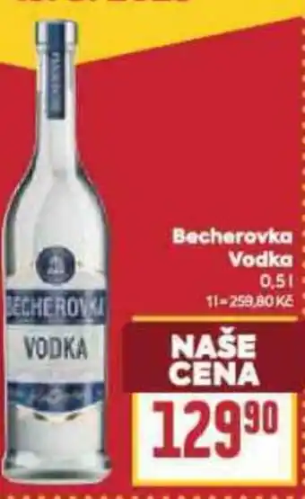Billa Becherovka Vodka nabídka