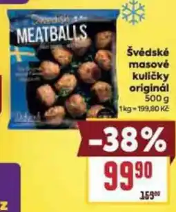 Billa Švédské masové kuličky originál nabídka