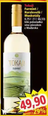 Norma Tokaji Furmint / Harslevelü / Muskotály nabídka