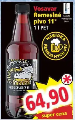 Norma Vosavar Řemeslné pivo 11° nabídka