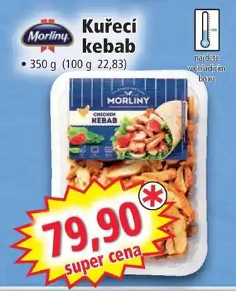 Norma Kuřecí kebab nabídka