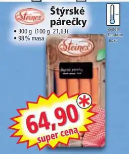 Norma Štýrské párečky nabídka
