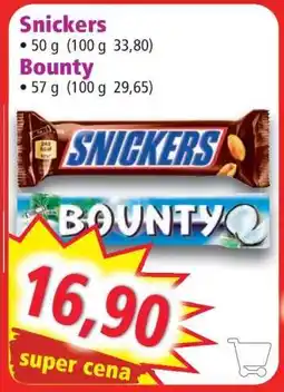 Norma SNICKERS, BOUNTY nabídka