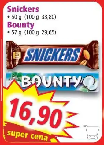Norma SNICKERS, BOUNTY nabídka
