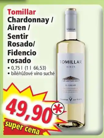 Norma Tomillar Chardonnay / Airen / Sentir Rosado/ Fidencio rosado nabídka