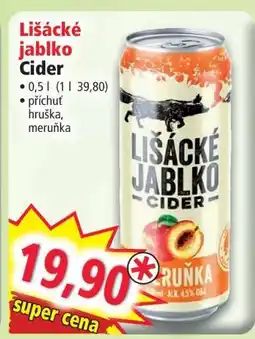 Norma LIŠÁCKÉ JABLKO Cider nabídka