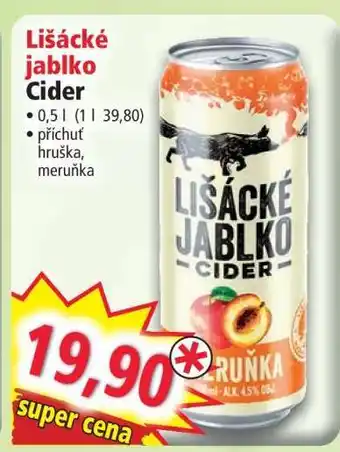 Norma LIŠÁCKÉ JABLKO Cider nabídka