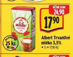Albert Trvanlivé mléko nabídka