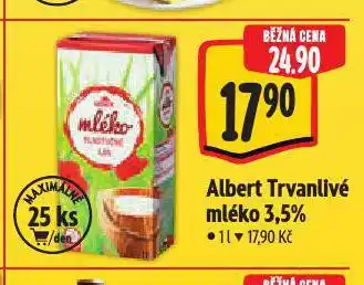 Albert Trvanlivé mléko nabídka