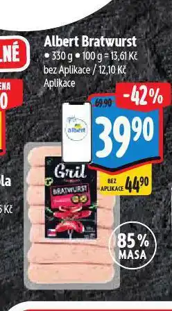 Albert Bratwurst nabídka