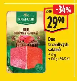 Albert Duo trvanlivých salámů nabídka