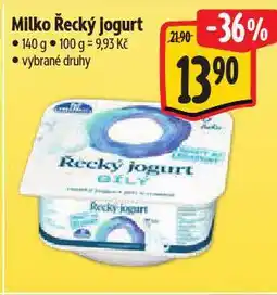 Albert Milko řecký jogurt nabídka