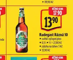 Albert Pivo radegast nabídka