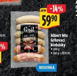 Albert Grilovací klobásky nabídka