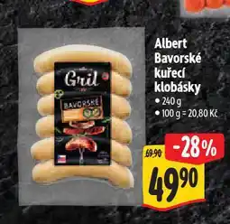 Albert Bavorské kuřecí klobásky nabídka