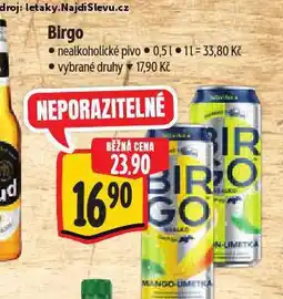 Albert Birgo nealkoholické pivo nabídka