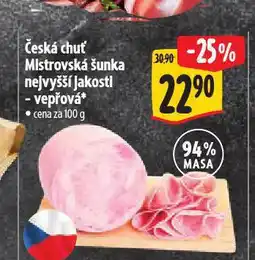 Albert Mistrovská šunka nabídka