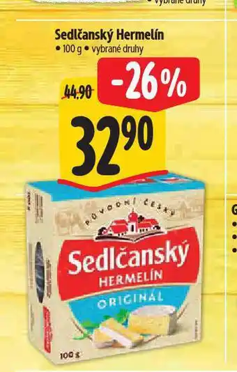 Albert Sedlčanský hermelín nabídka