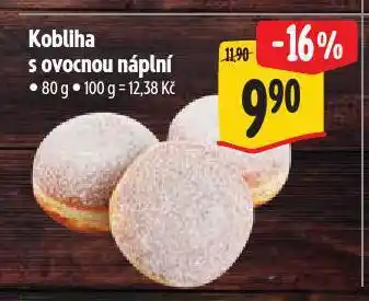 Albert Kobliha s ovocnou náplní nabídka