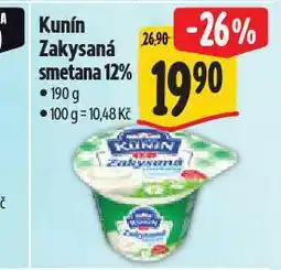 Albert Kunín zakysaná smetana nabídka