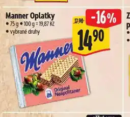 Albert Manner oplatky nabídka