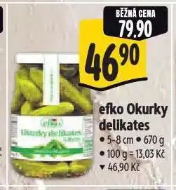 Albert Efko okurky delikates nabídka