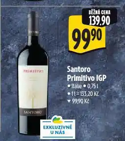 Albert Santoro primitivo igp nabídka