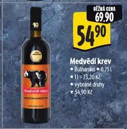 Albert Medvědí krev nabídka