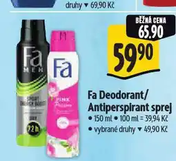 Albert Fa antiperspirant nabídka