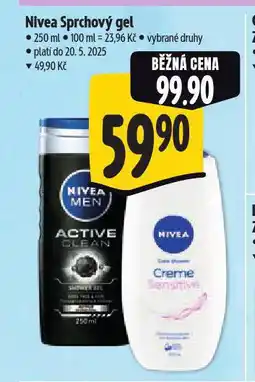 Albert Nivea sprchový gel nabídka